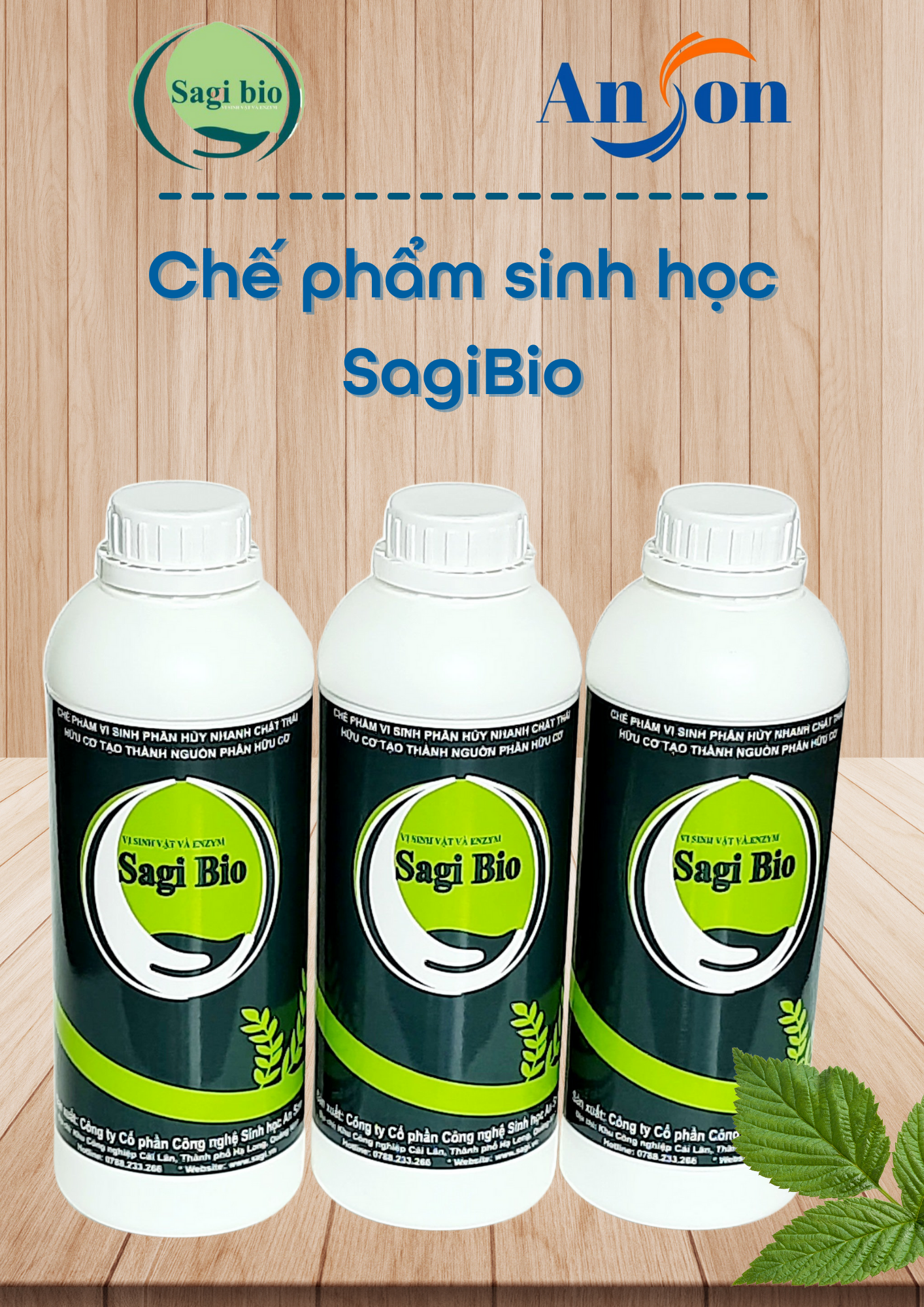 Chế phẩm sinh học ủ phân hữu cơ  Sagi Bio